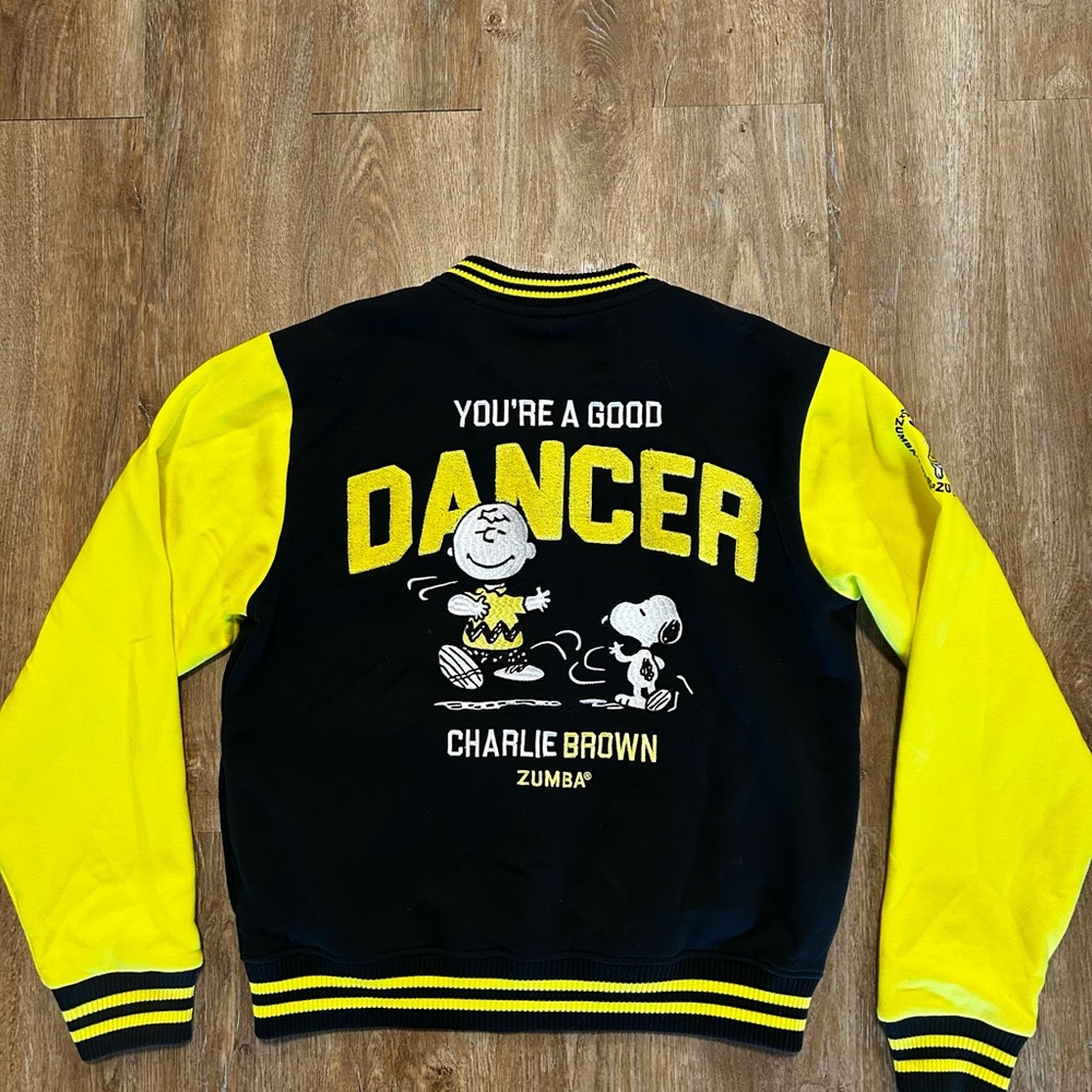 Zumba X Peanuts collab Varsity Jacket - small